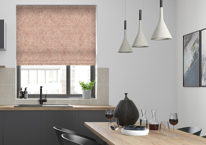 Rya, Soft Peach - Roman Blind - Image 3